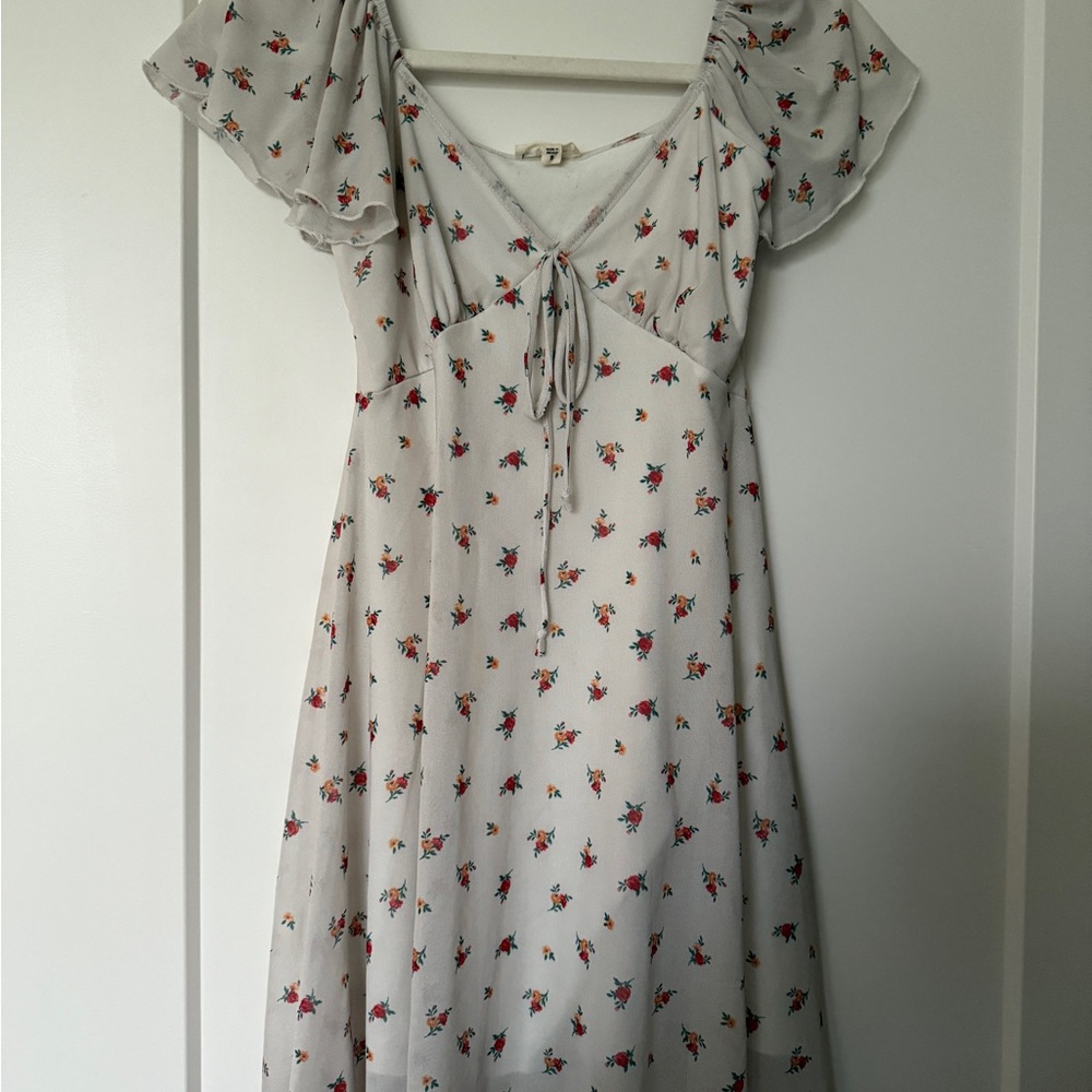 See You Monday Floral White Dress